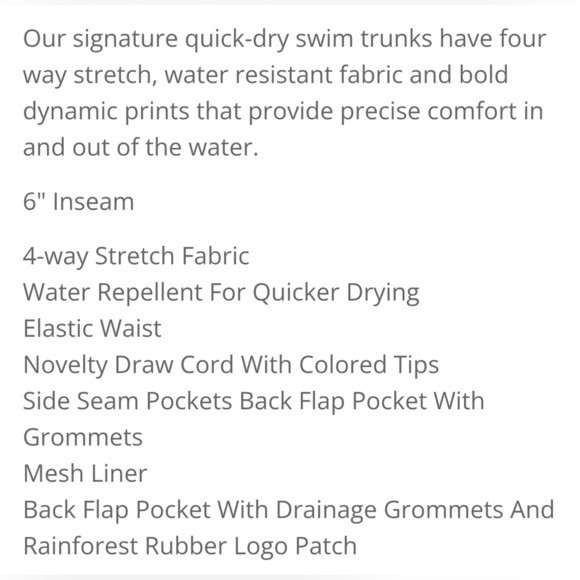 Rainforest Men's Catch Quick Dry Swim Trunks, Swordfish Navy Bering Sea - Picture 4 of 16